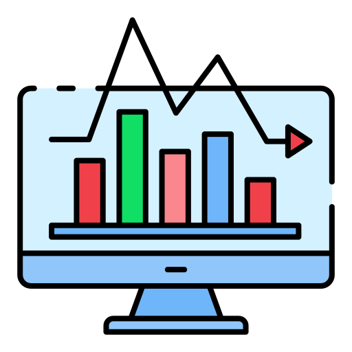 fluktuation Generic color lineal-color icon