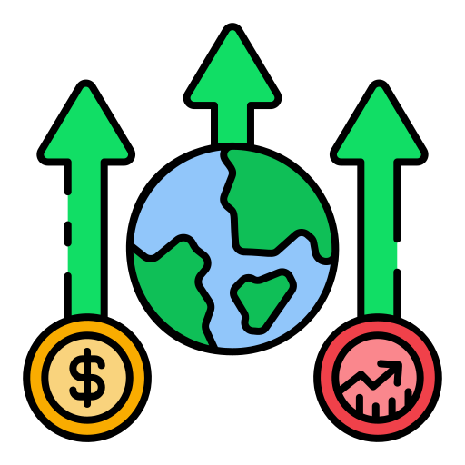 economia global Generic color lineal-color icono