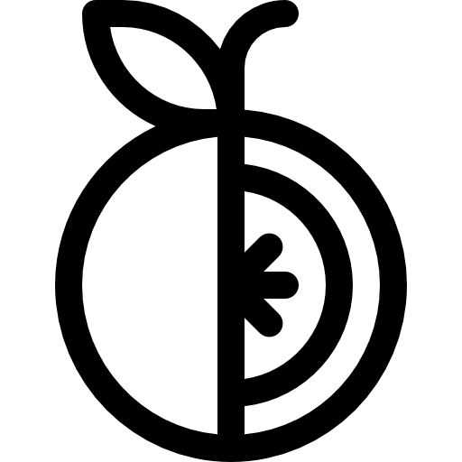 moedermelk fruit Basic Rounded Lineal icoon