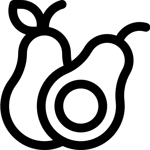 Авокадо Basic Rounded Lineal иконка