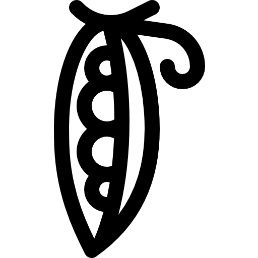 chícharos Basic Rounded Lineal icono