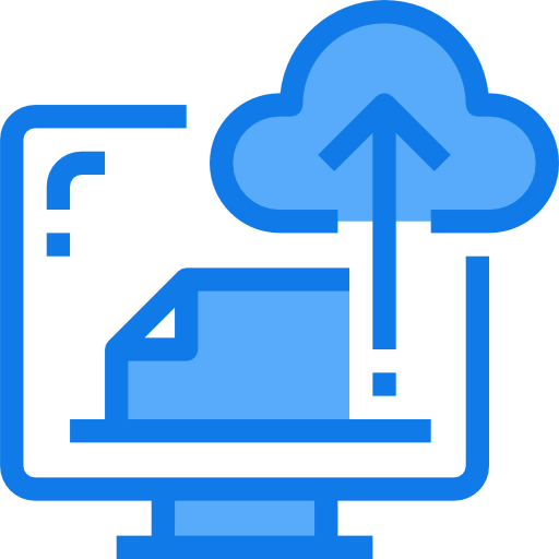 cloud computing Justicon Blue icona