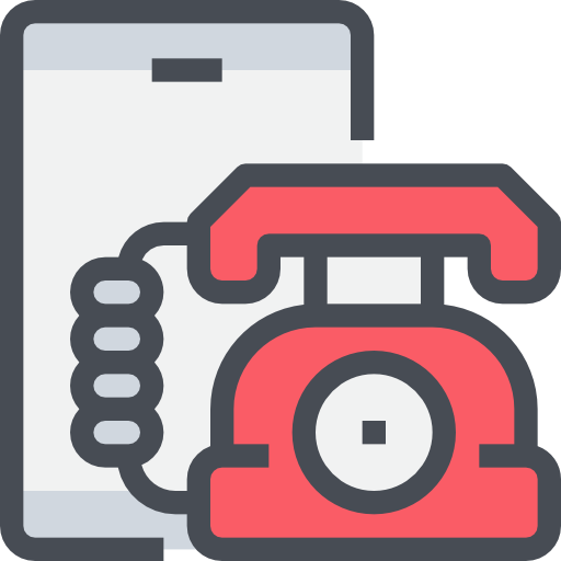 Telephone Justicon Lineal Color icon