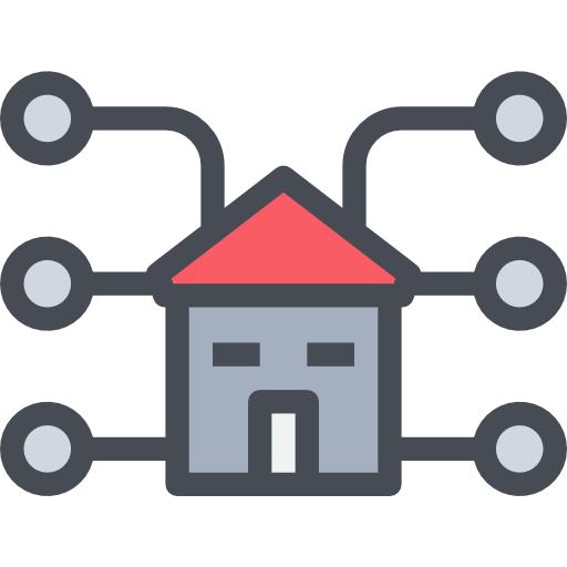 Smart house Justicon Lineal Color icon