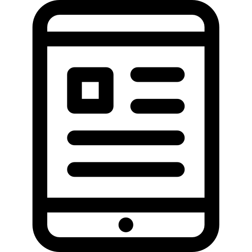 tavoletta Basic Rounded Lineal icona