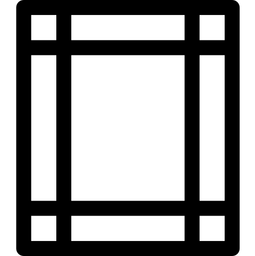 margen Basic Rounded Lineal icono