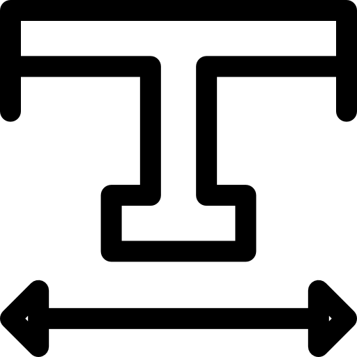 水平 Basic Rounded Lineal icon