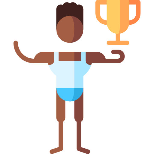 bodybuilding Puppet Characters Flat icon