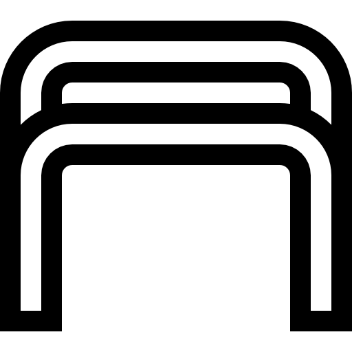 paralelo Basic Straight Lineal icono