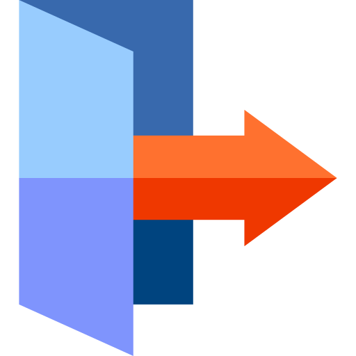 Logout Basic Straight Flat icon