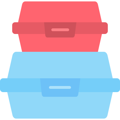 Пищевых контейнеров Generic color fill иконка
