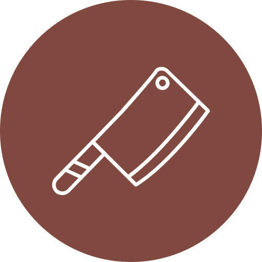 Butcher knife Generic color fill icon