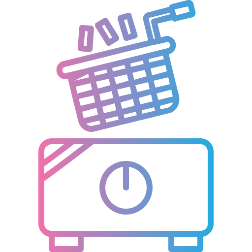 Electric fryer Generic gradient outline icon
