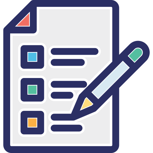 checklistenpapier Generic color lineal-color icon