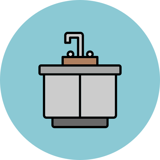 Kitchen sink Generic color lineal-color icon