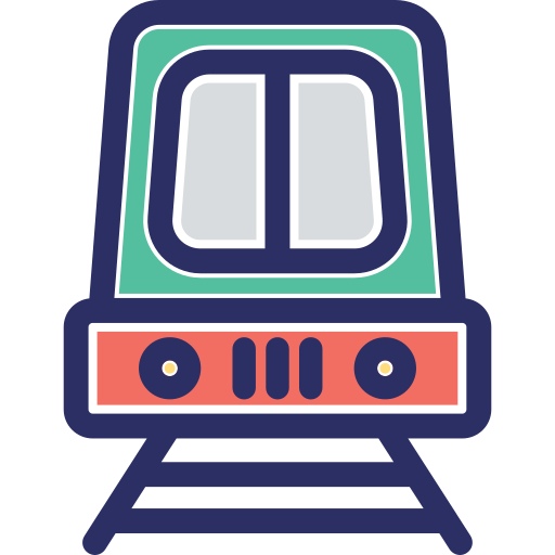 spoorlijn Generic color lineal-color icoon