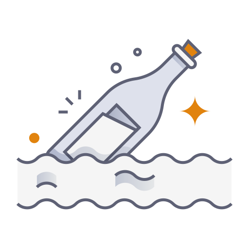 Message in a bottle Generic gradient lineal-color icon