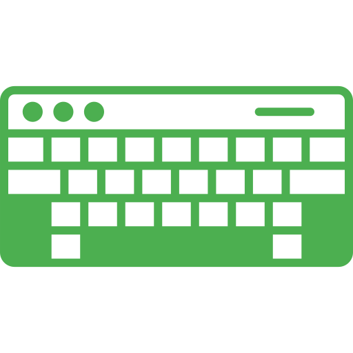 toetsenbord Generic color fill icoon