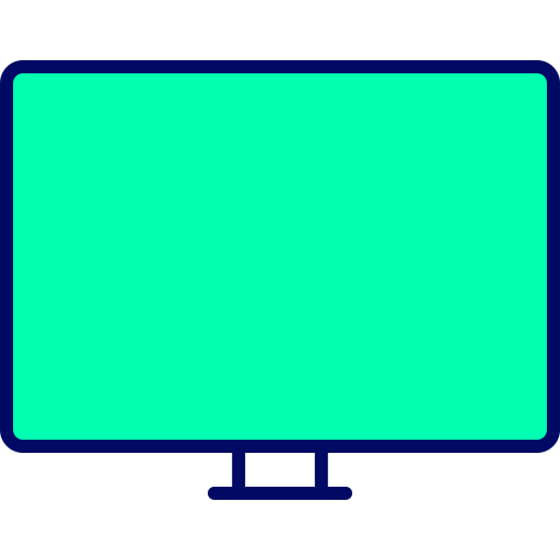 televisie Generic color lineal-color icoon