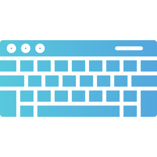 Keyboard Generic gradient fill icon
