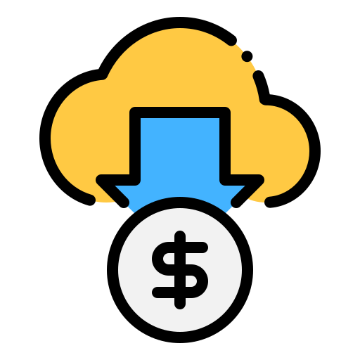 nuvola di denaro Generic color lineal-color icona