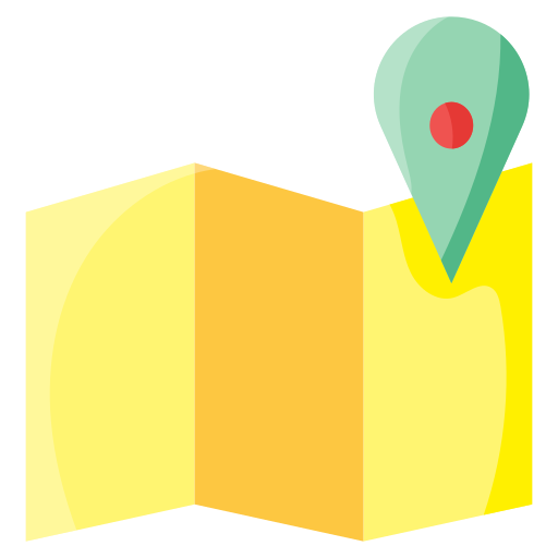 地図 Generic color fill icon