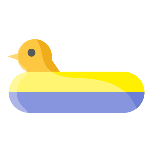 pato de goma Generic color fill icono