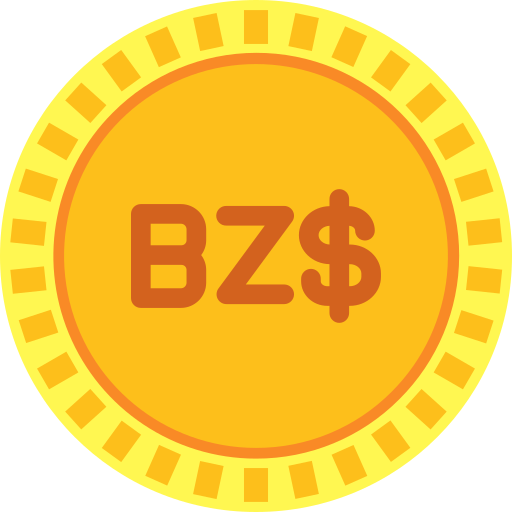 Belize dollar Generic color fill icon