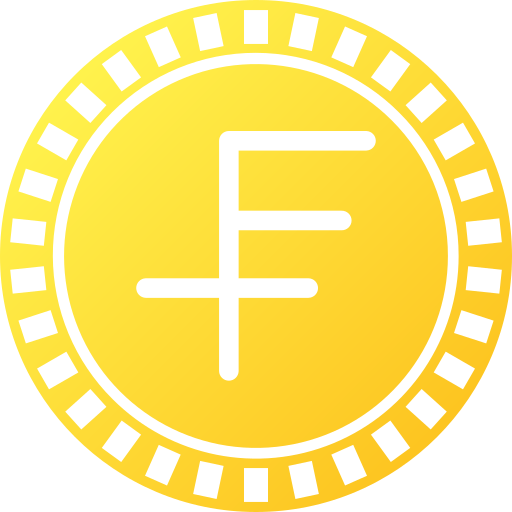 Swiss franc Generic gradient fill icon