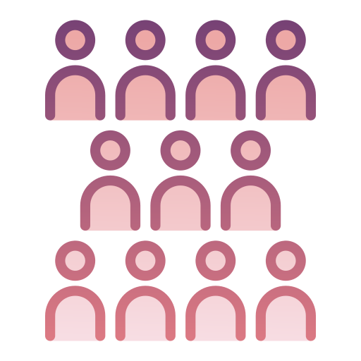 Population Generic gradient lineal-color icon