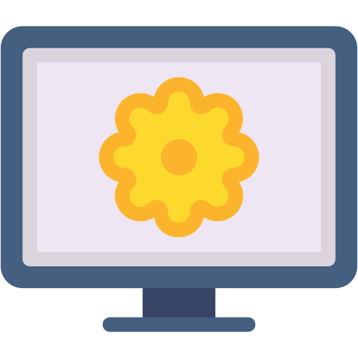 monitor Generic color fill icono