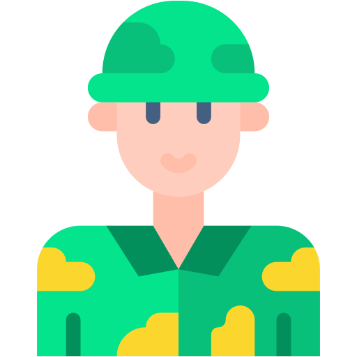 Soldier Generic color fill icon