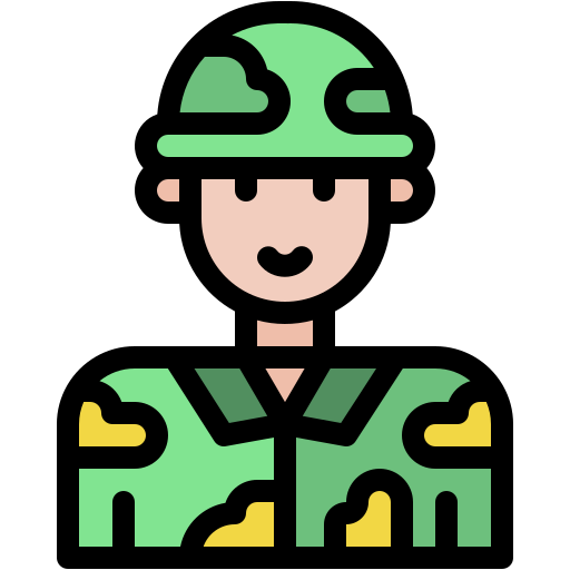 soldado Generic color lineal-color icono