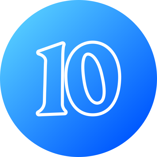 10 Generic gradient fill icoon
