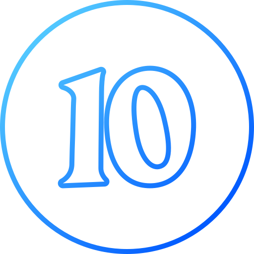 10 Generic gradient outline icono