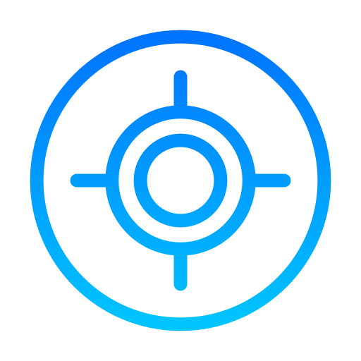 emplacement cible Generic gradient outline Icône