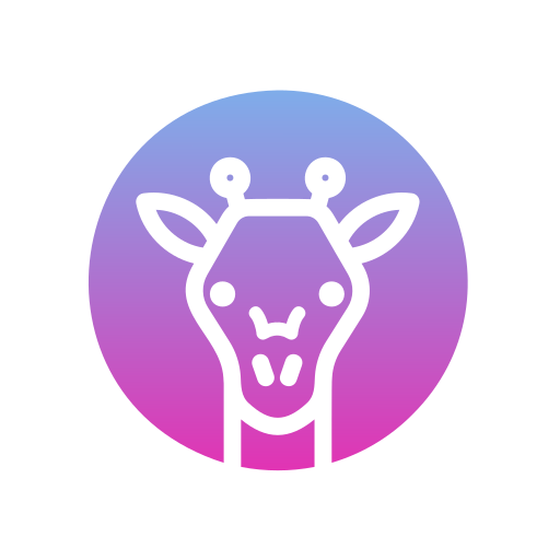 Żyrafa Generic gradient fill ikona