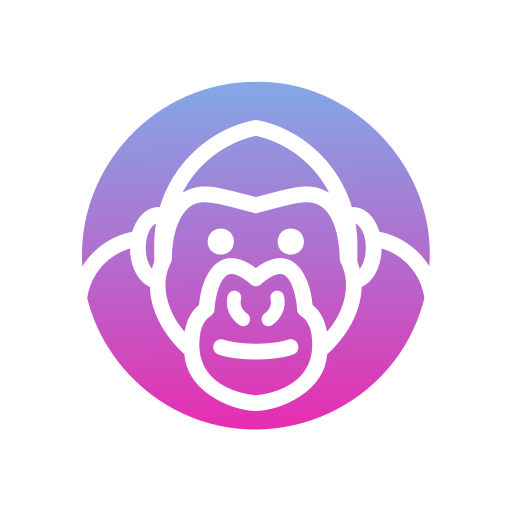 gorilla Generic gradient fill icona