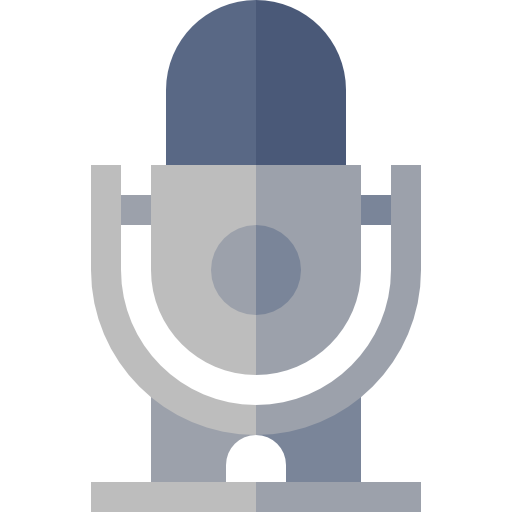 podcast Basic Straight Flat Icône