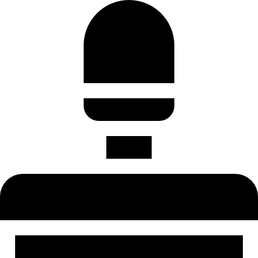 timbro Basic Straight Filled icona