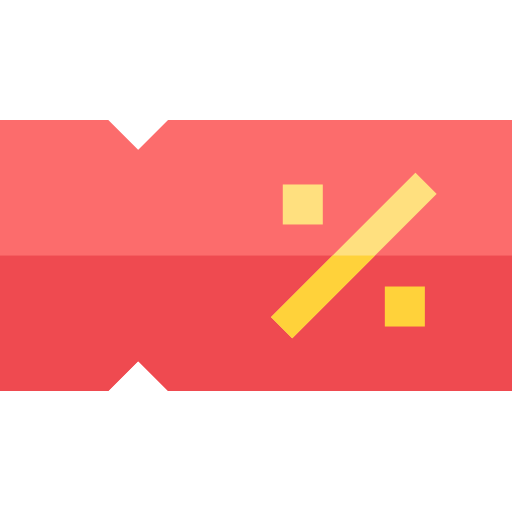 쿠폰 Basic Straight Flat icon