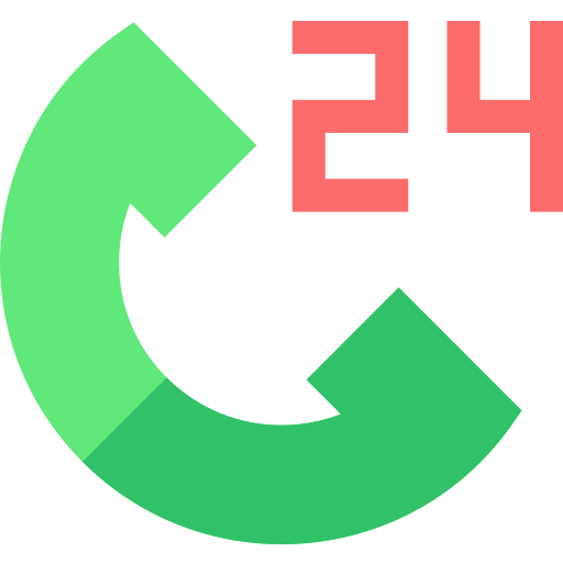 24h Basic Straight Flat icon