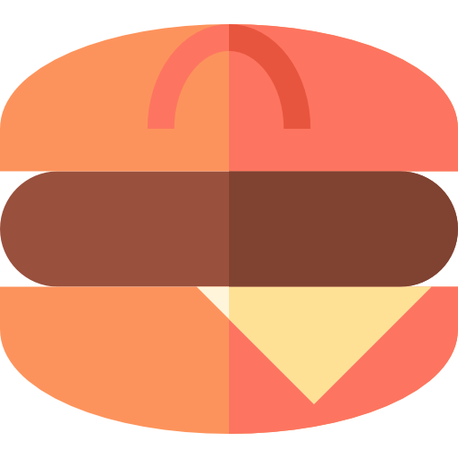 burger Basic Straight Flat Icône