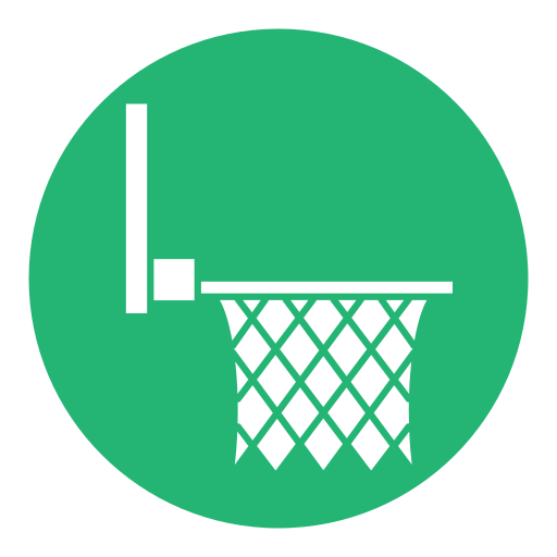 バスケットボールフープ Generic color fill icon