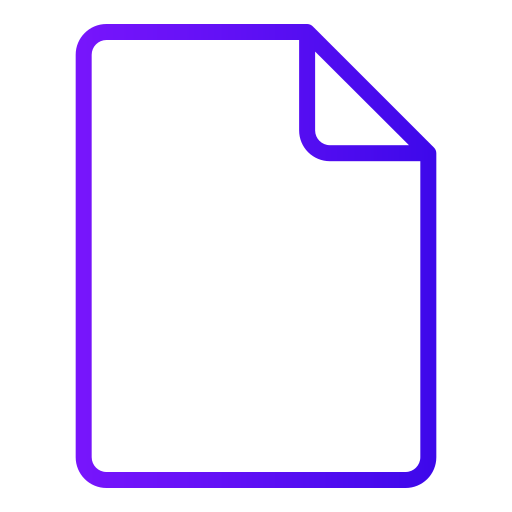 File Generic gradient outline icon