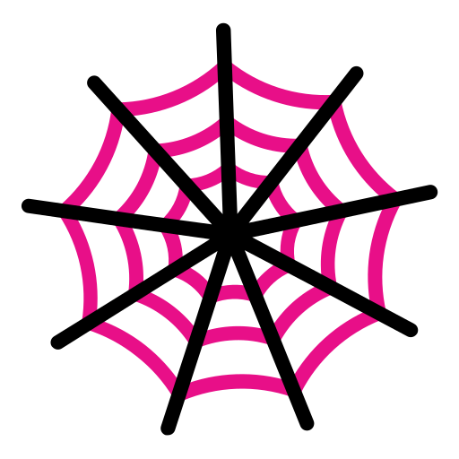 蜘蛛の巣 Generic color outline icon