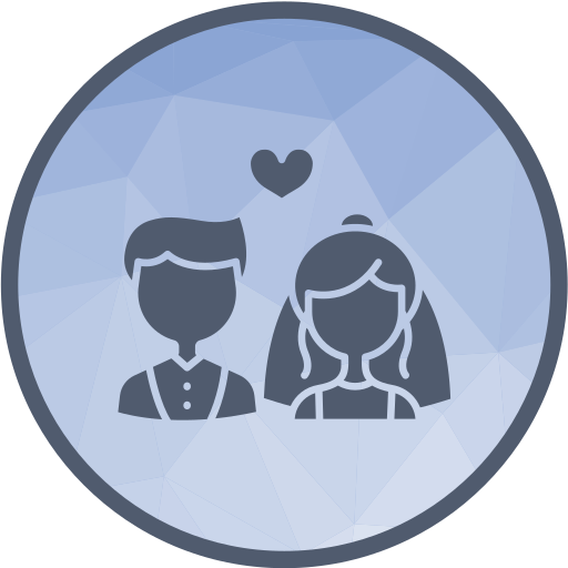 Bride and groom Generic color fill icon