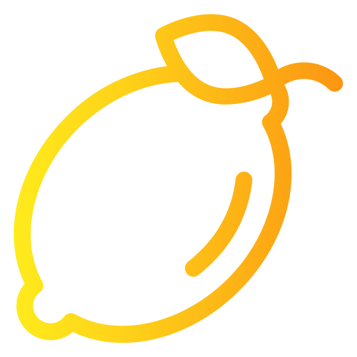 레몬 Generic gradient outline icon