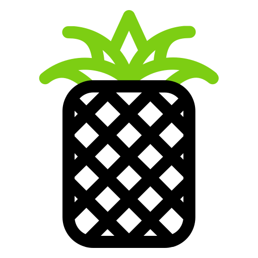 파인애플 Generic color outline icon