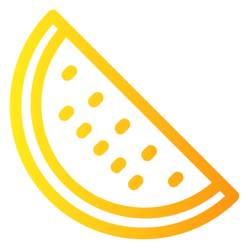 watermeloen Generic gradient outline icoon